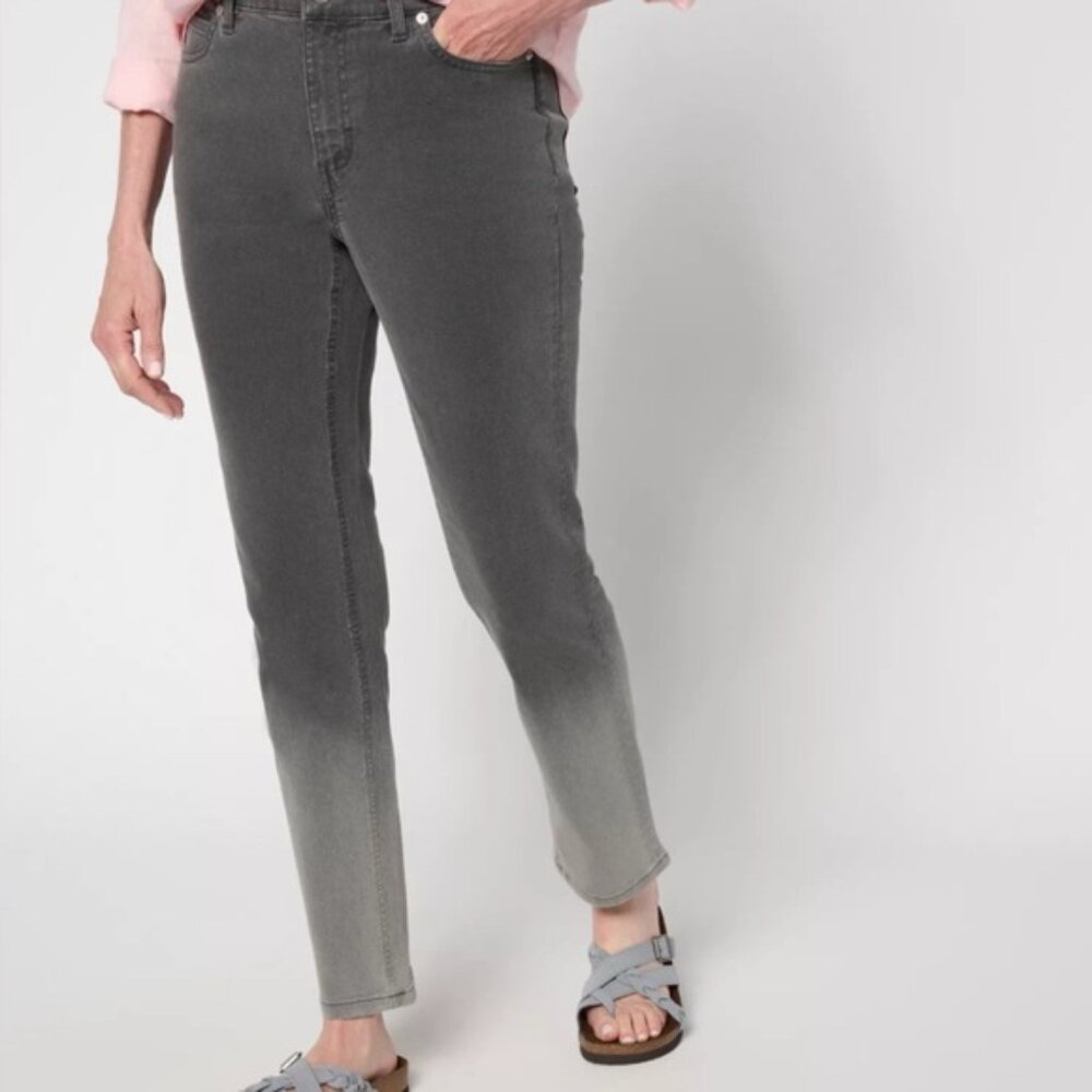 Stella McCartney skinny cotton no stretch ombré medium wash trend Denim jean 26